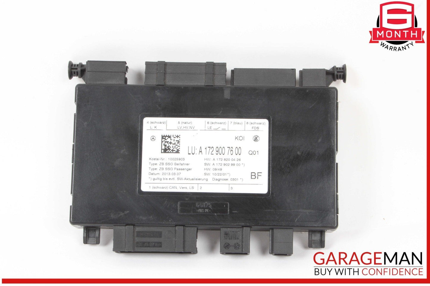 08-20 Mercedes R172 SLK250 CLS400 Front Right Passenger Side Seat Control Module