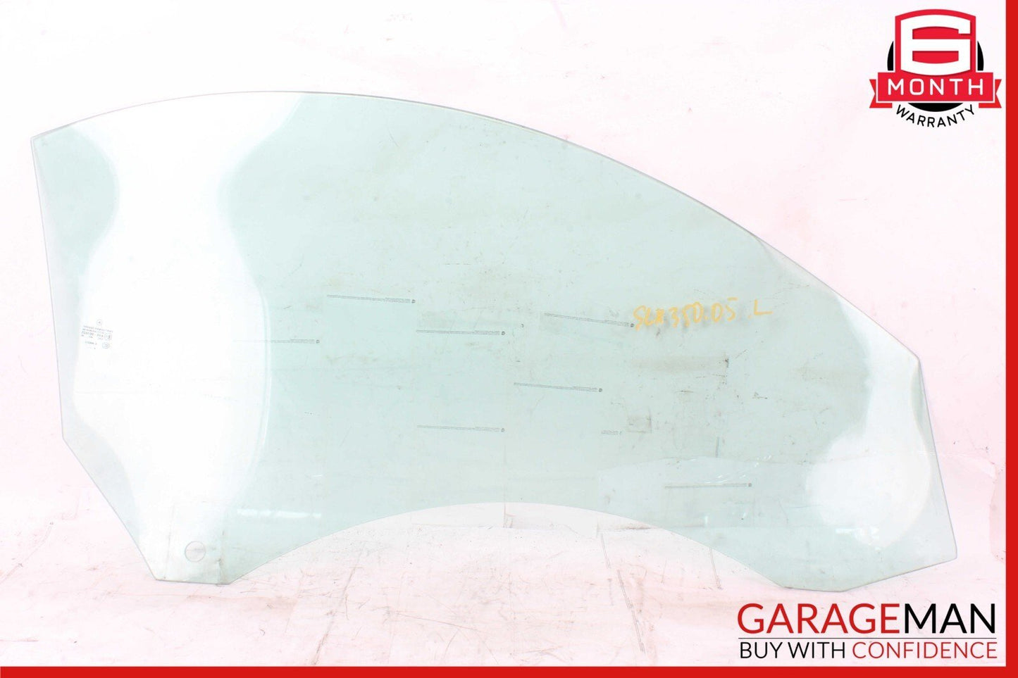 05-11 Mercedes R171 SLK350 Front Left Driver Side Door Window Auto Glass OEM