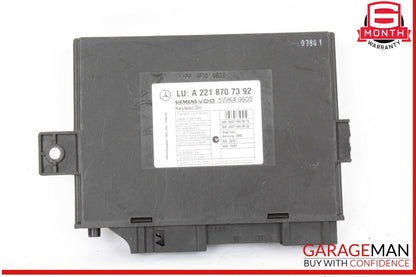 07-14 Mercedes W221 S550 CL63 AMG Keyless Go Control Module Unit 2218707392 OEM