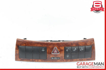 05-09 Mercedes W209 CLK350 Center Dash Dashboard Control Switch Trim Cover Assy