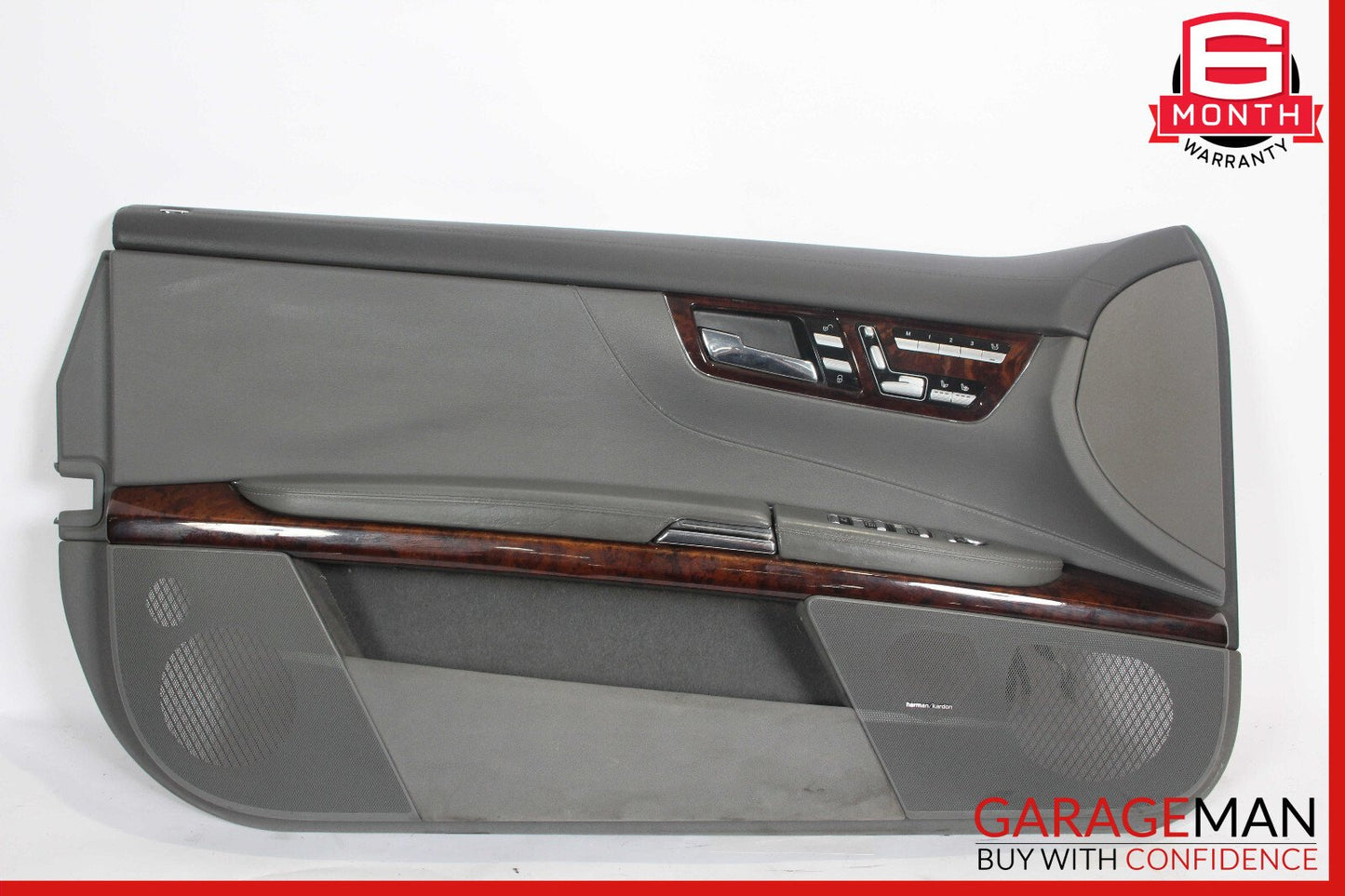 07-10 Mercedes W216 CL550 Front Left Side Interior Door Trim Panel Gray