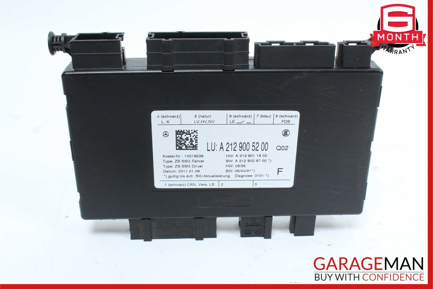 08-18 Mercedes W212 E350 SLK250 Seat Control Module Front Left Driver Side OEM