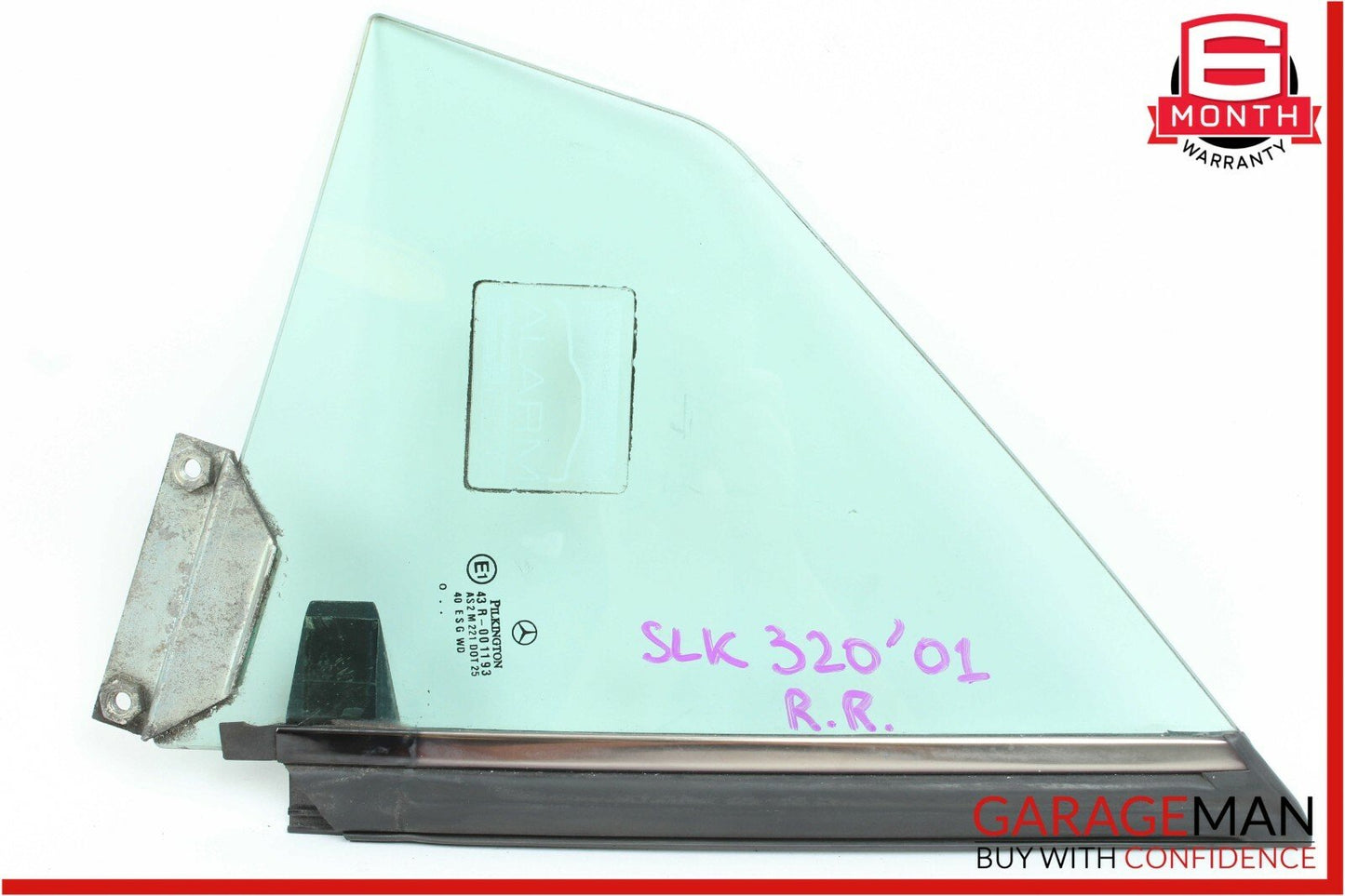 97-04 Mercedes R170 SLK320 Rear Right Passenger Side Quarter Window Glass OEM