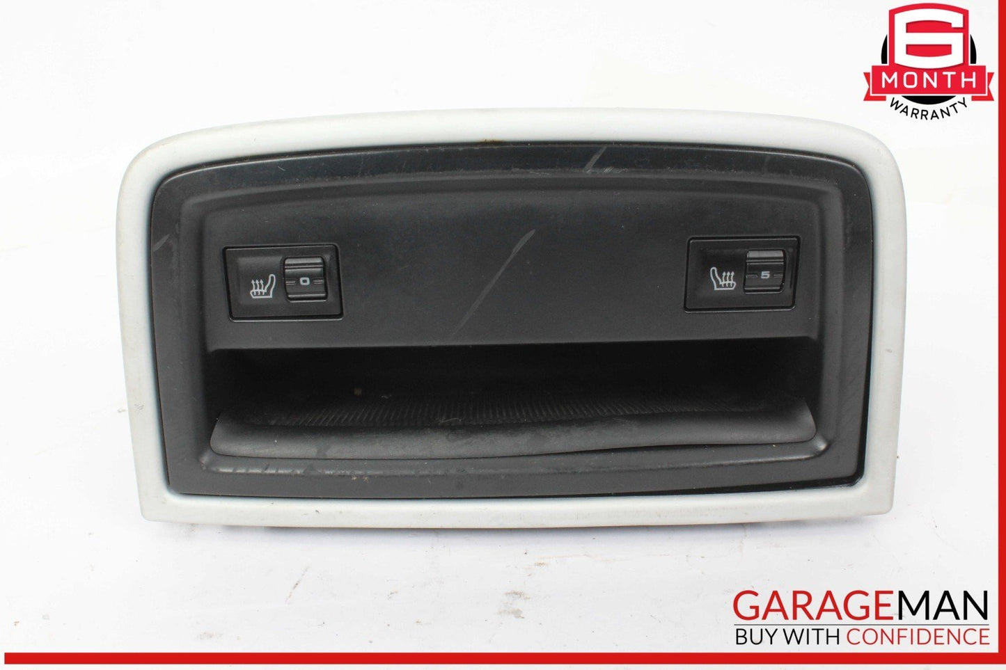 03-10 Porsche Cayenne 955 Rear Center Console Storage Tray Heated Seat Switches