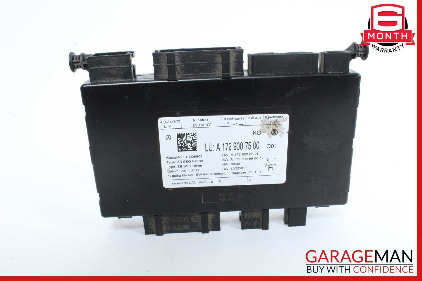 08-18 Mercedes C250 E350 CLS400 SLK350 Front Left Side Seat Control Module Unit