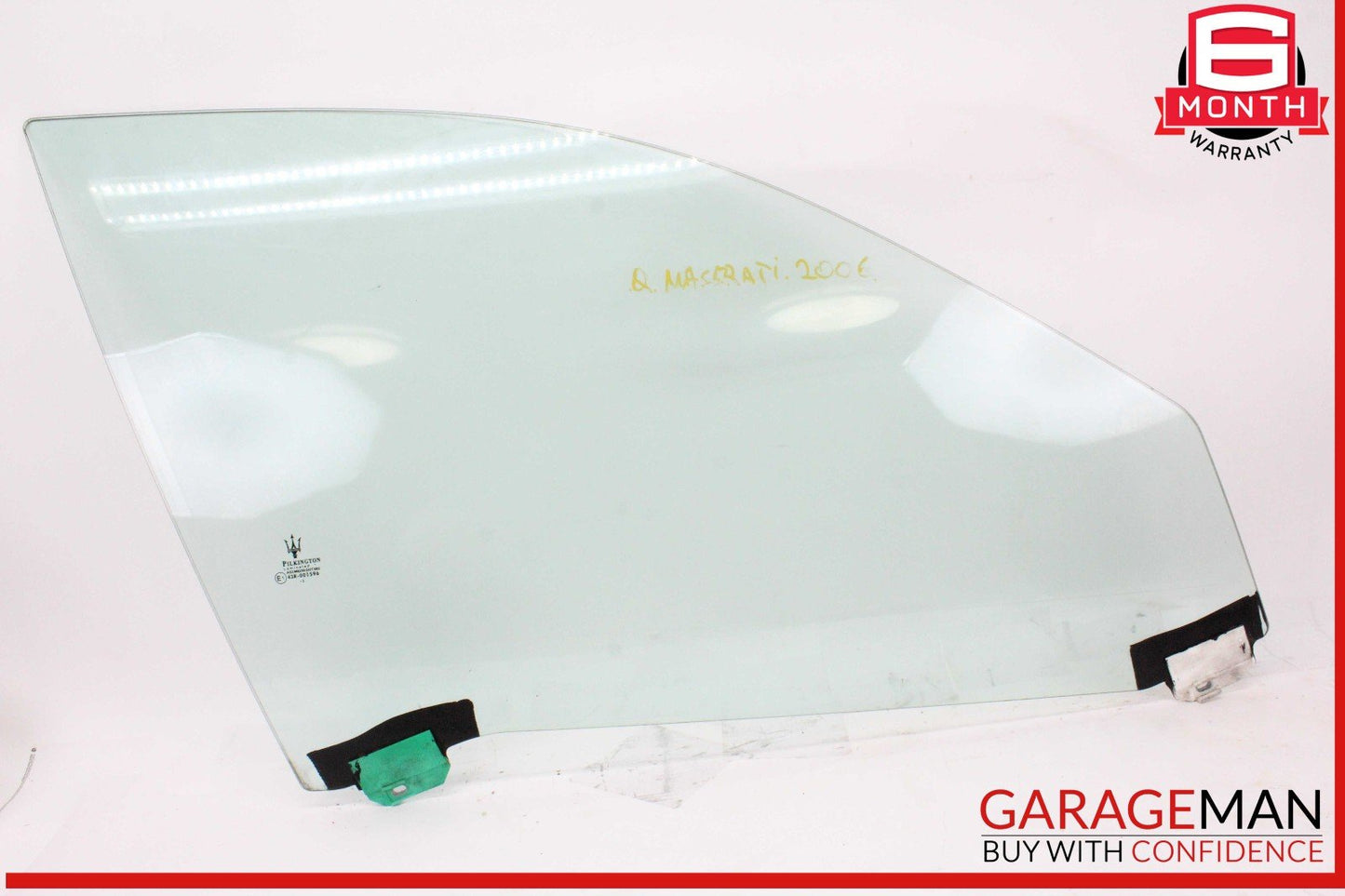 03-13 Maserati Quattroporte M139 Front Right Side Door Window Glass OEM