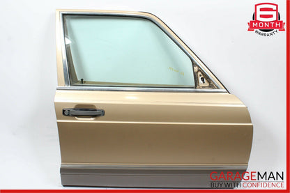 86-91 Mercedes W126 420SEL Front Right Side Door Shell Panel Assembly Beige OEM