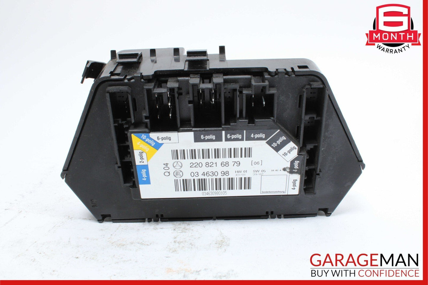 00-06 Mercedes W220 S430 S500 Rear Right Side Seat Door Controller Module Unit