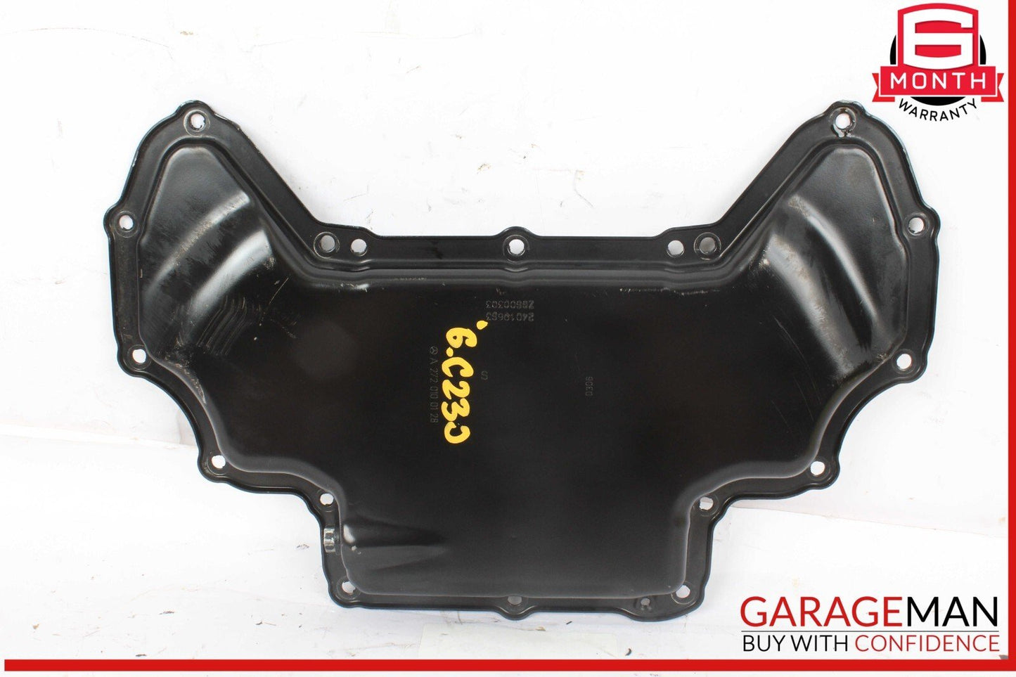 05-11 Mercedes W203 C230 Sport Engine Upper Oil Sump Baffle Pan 2720100128 OEM