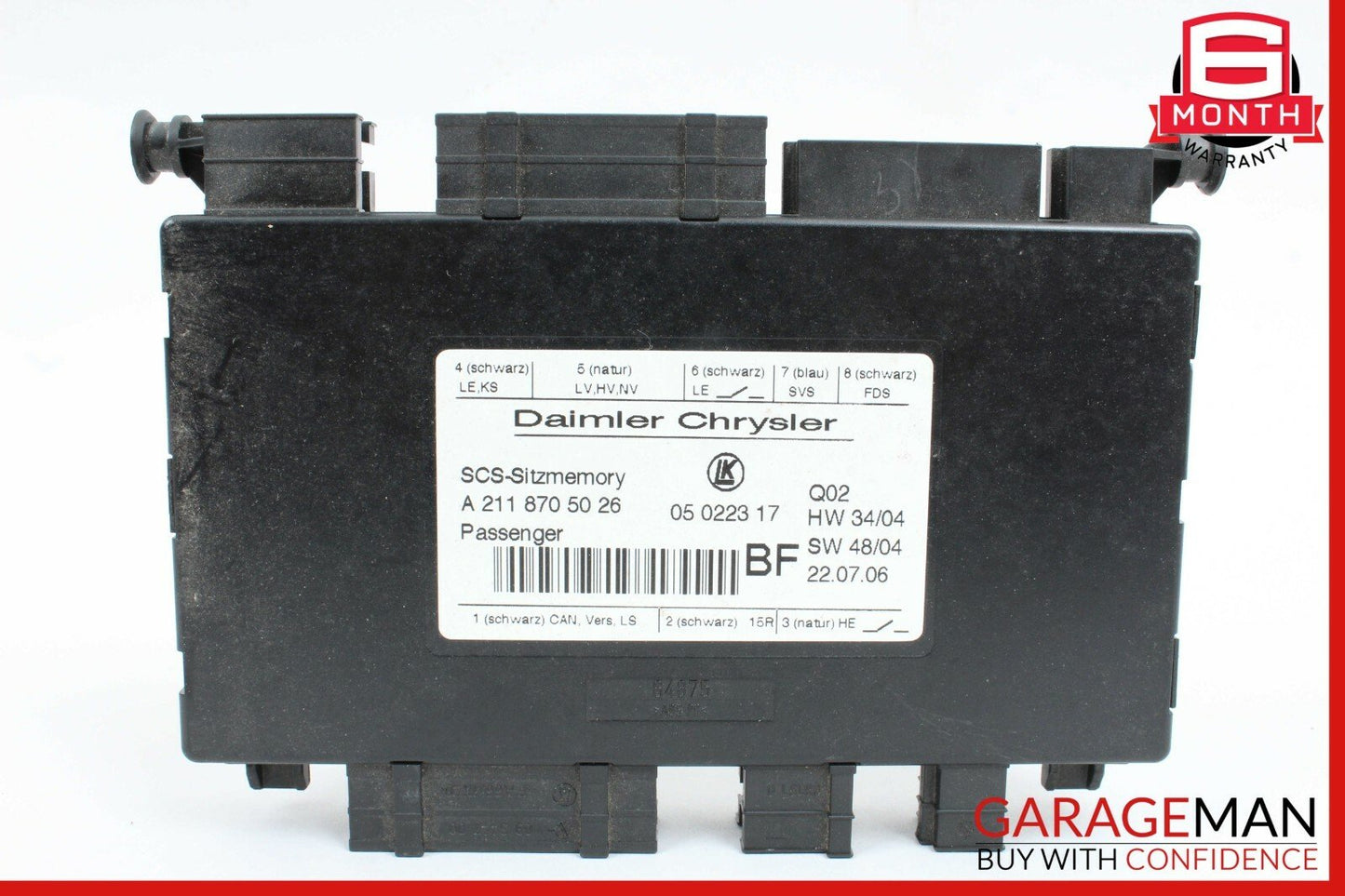 Mercedes X154 GL450 E350 CLS550 Front Right Side Under Seat Control Module OEM