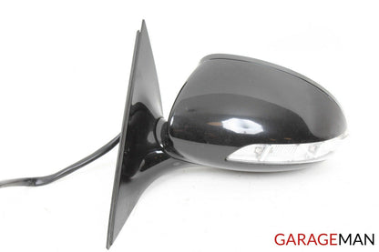 07-09 Mercedes W221 S550 S600 Front Left Side Mirror Door Rear View Black OEM
