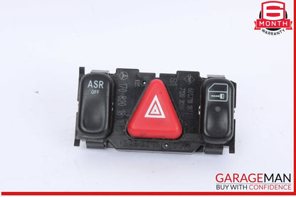 97-04 Mercedes R170 SLK230 Kompressor Dash Hazard Light Door Lock Switch OEM