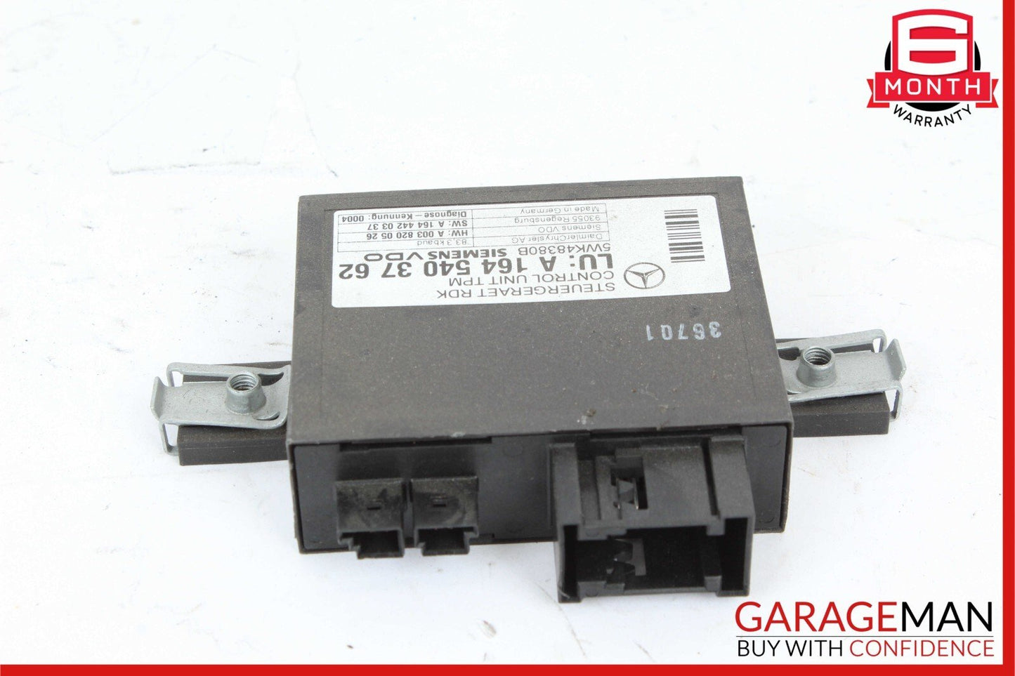 06-13 Mercedes E350 CL550 R350 GL450 TPMS Tire Pressure Control 1645403762 OEM