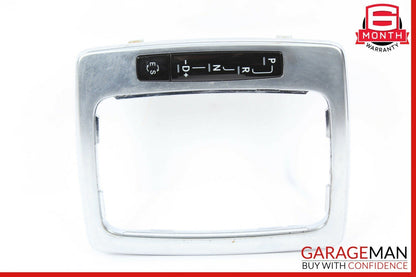 08-14 Mercedes W204 C300 R350 Center Console Shift Shifter Bezel Trim Silver