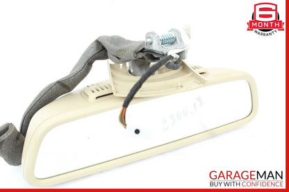 08-14 Mercedes W204 C300 Top Upper Rear View Mirror Assembly Beige