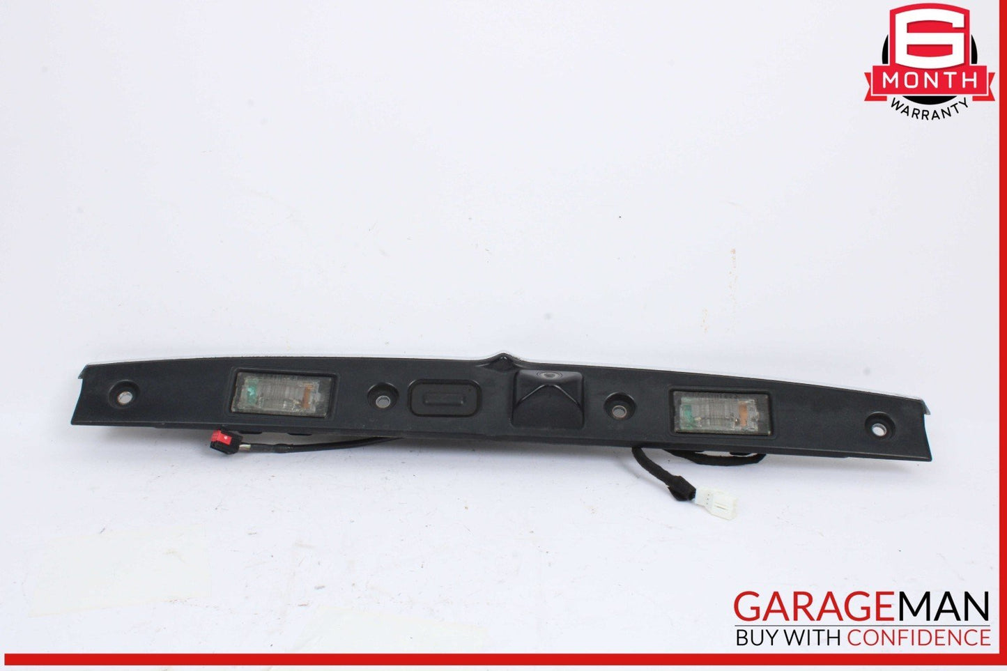 14-17 Maserati Quattroporte S Rear Trunk Lid Moulding Plate w/ Lights & Camera