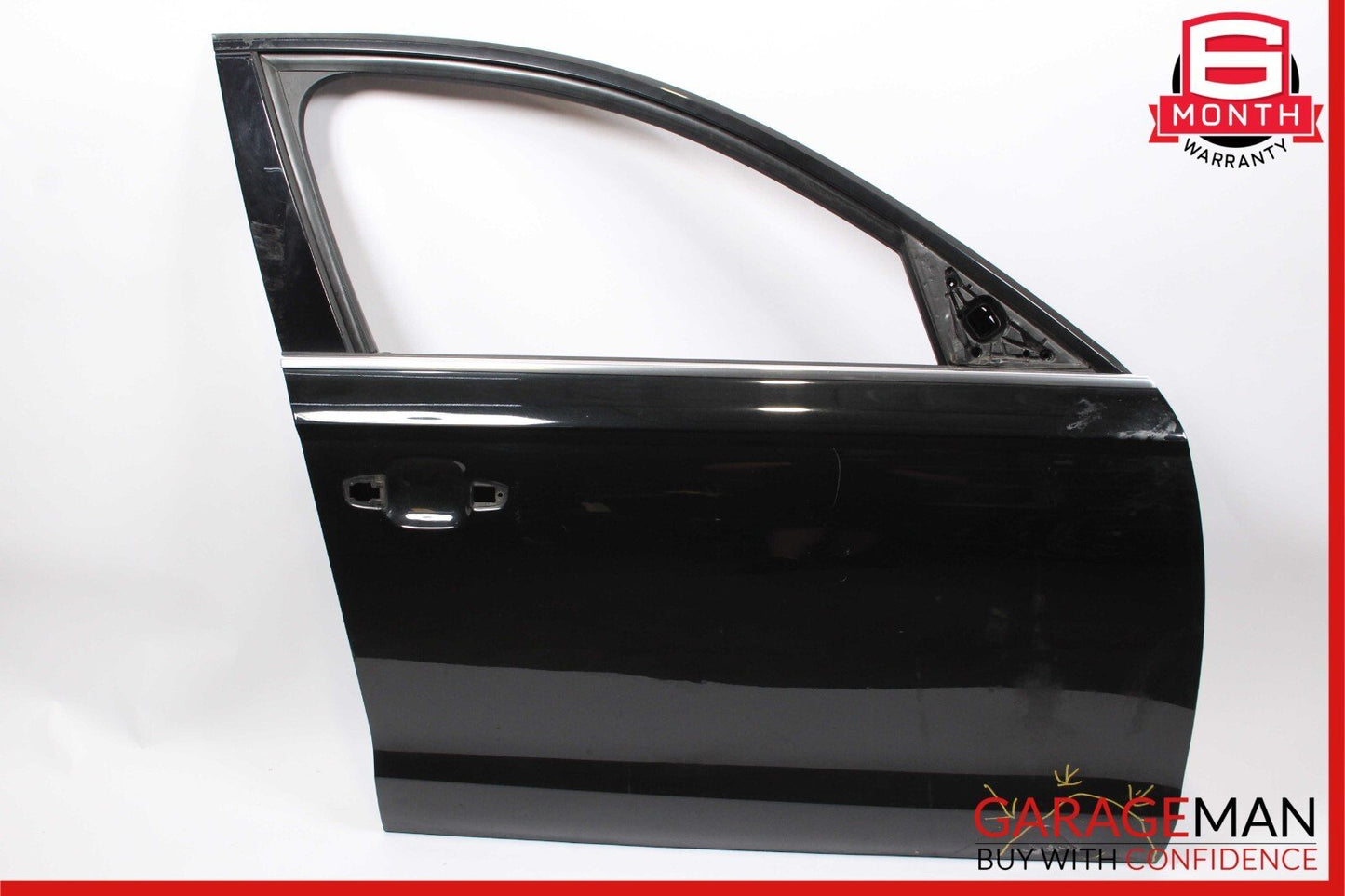 12-18 Audi A6 Front Right Passenger Side Exterior Door Shell Frame Panel Black