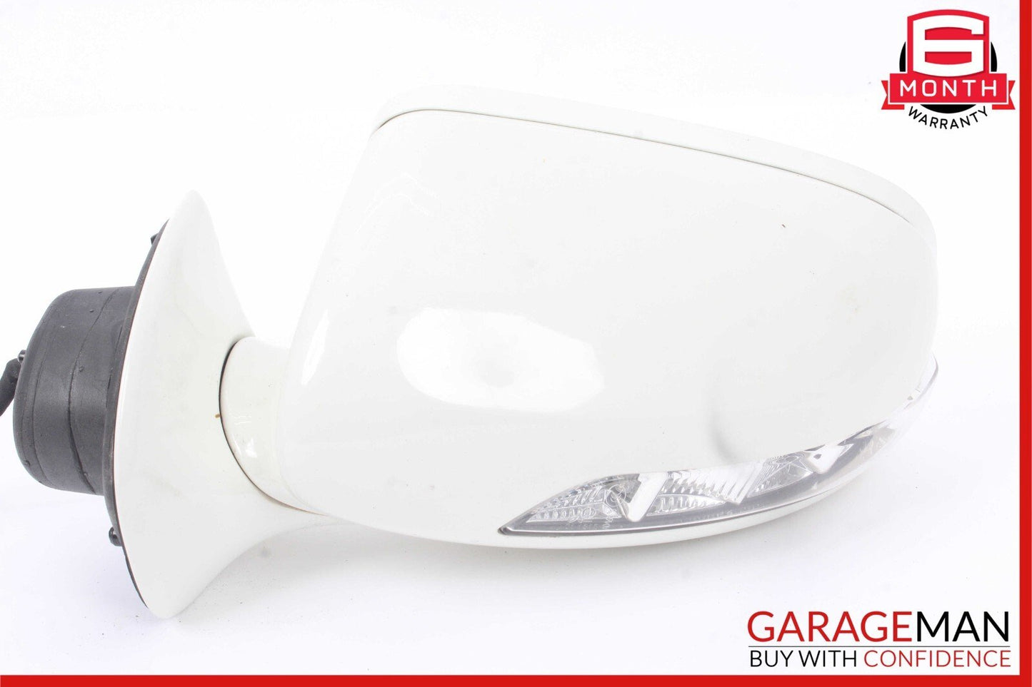 07-09 Mercedes W211 E350 Front Left Side Door Mirror Rear View Calcite White