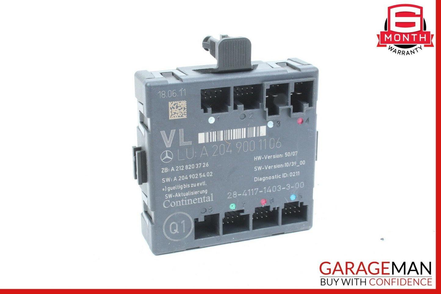 12-15 Mercedes W204 C250 C350 Coupe Front Left Side Door Control Module Unit OEM