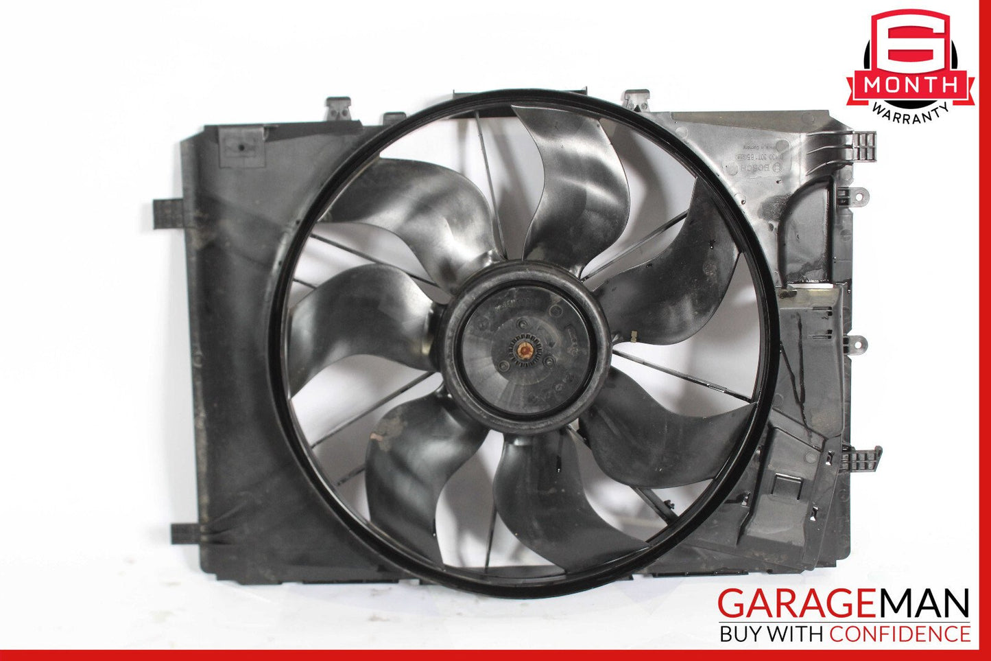 08-18 Mercedes W204 C250 C300 Engine Radiator Cooling Fan Shroud Motor Assy