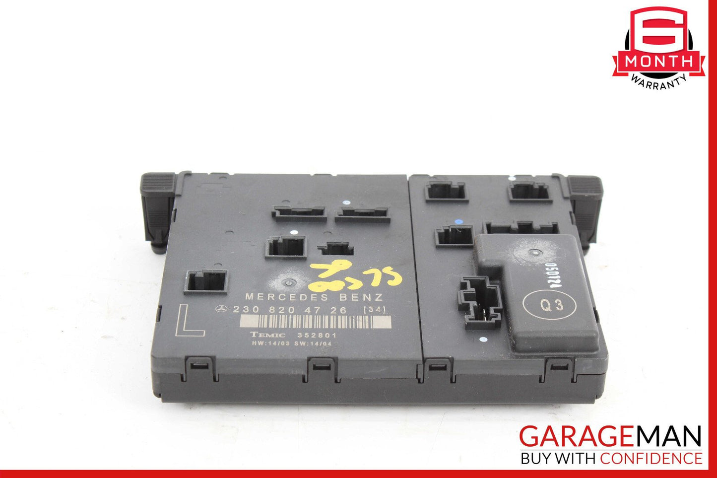 03-12 Mercedes R230 SL500 SL55 SL550 Door Control Module Left Driver Side OEM