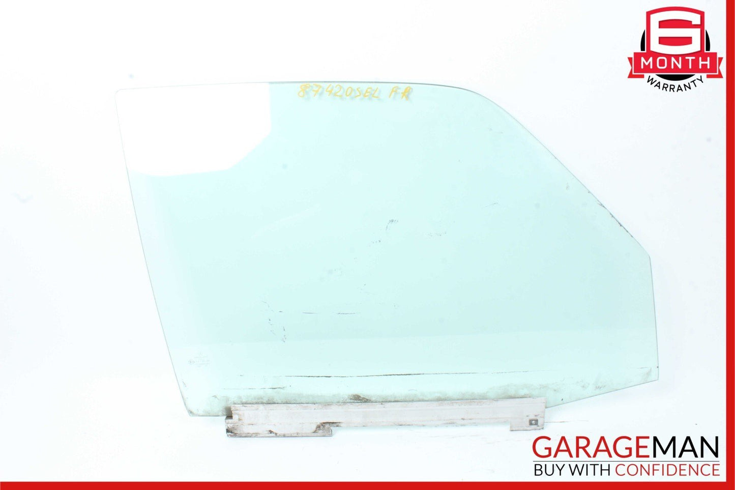 86-91 Mercedes W126 420SEL Front Right Passenger Side Door Window Auto Glass OEM