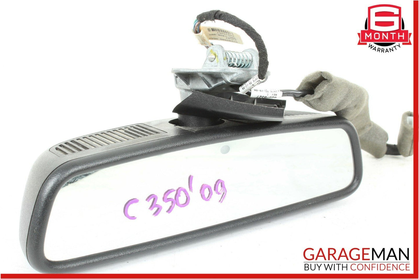 08-14 Mercedes W204 C250 C63 AMG Top Upper Rear View Mirror Assembly OEM