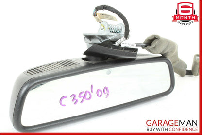 08-14 Mercedes W204 C250 C63 AMG Top Upper Rear View Mirror Assembly OEM
