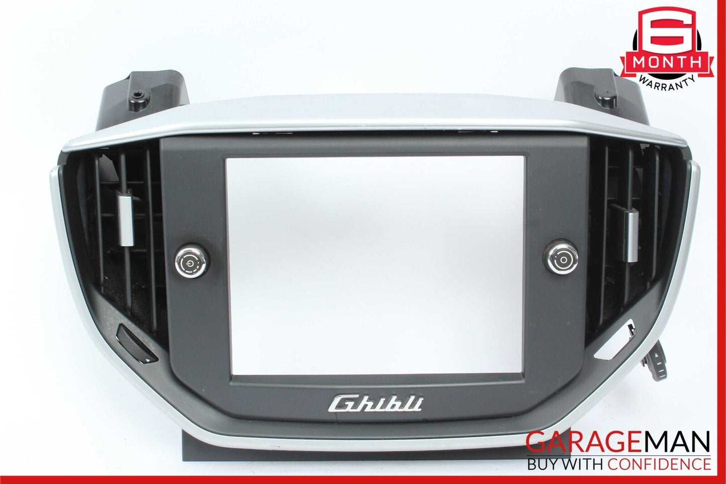14-17 Maserati Ghibli Center Dash Display Bezel Frame Air Vent Grille Trim Cover