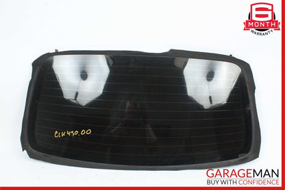 98-03 Mercedes W208 CLK430 Rear Back Convertible Soft Top Window Glass OEM