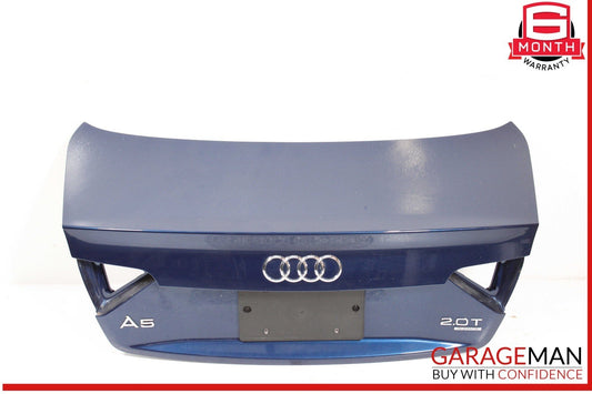 10-17 Audi A5 S5 RS5 Rear Trunk Lid Deck Shell Panel Blue OEM