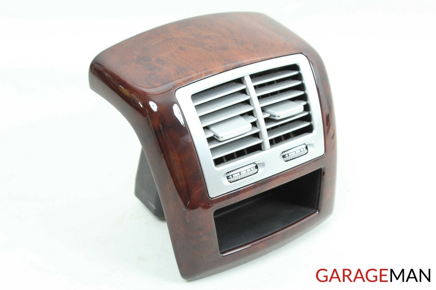 07-13 Mercedes W221 S450 S550 Rear Center Console A/C Air Vent Trim Panel Wood