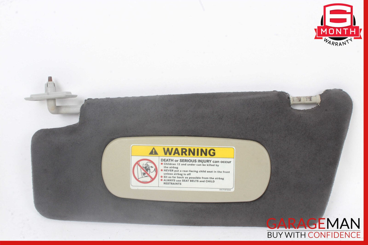 03-06 Mercedes R230 SL500 Left Side Sun Visor Shade Black OEM