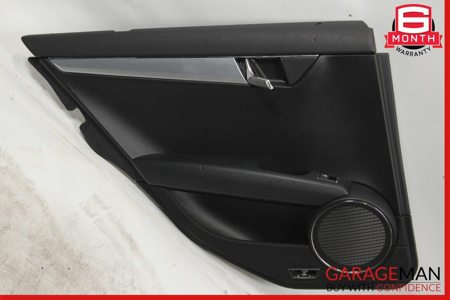08-11 Mercedes W204 C300 Rear Left Driver Side Interior Door Panel Black OEM
