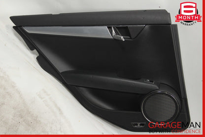 08-11 Mercedes W204 C300 Rear Left Driver Side Interior Door Panel Black OEM