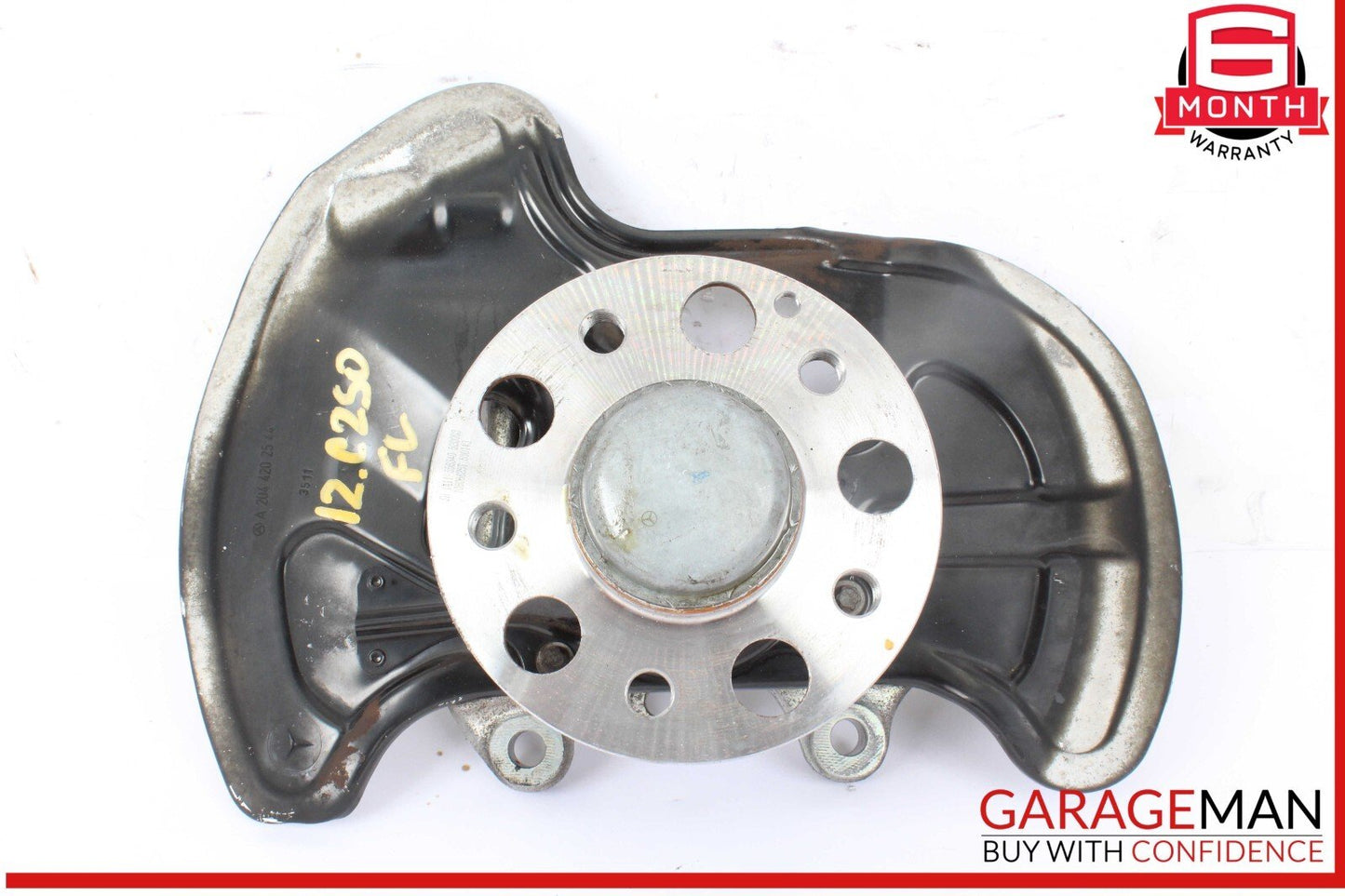 08-20 Mercedes W204 C250 E350 Front Left Wheel Spindle Knuckle Hub Bearing OEM
