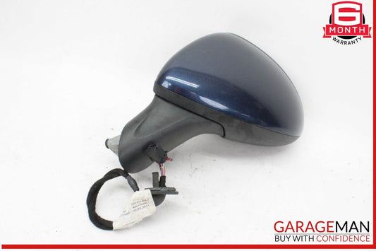 11-14 Porsche Cayenne 958 Front Left Driver Side Door Rear View Mirror Blue OEM