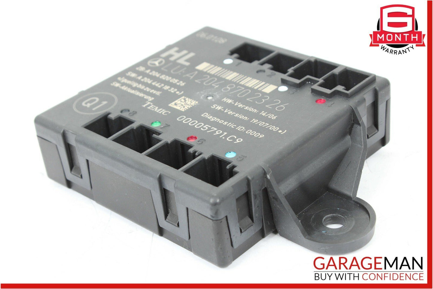 08-14 Mercedes W204 C250 C300 C63 AMG Rear Left Side Door Controller Module Unit