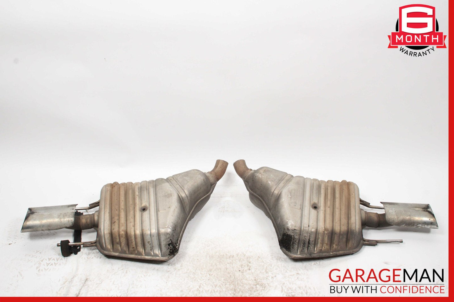07-09 Mercedes W221 S550 AMG Sport Rear Exhaust Muffler Tips Set of 2 Pc