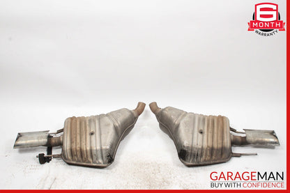 07-09 Mercedes W221 S550 AMG Sport Rear Exhaust Muffler Tips Set of 2 Pc