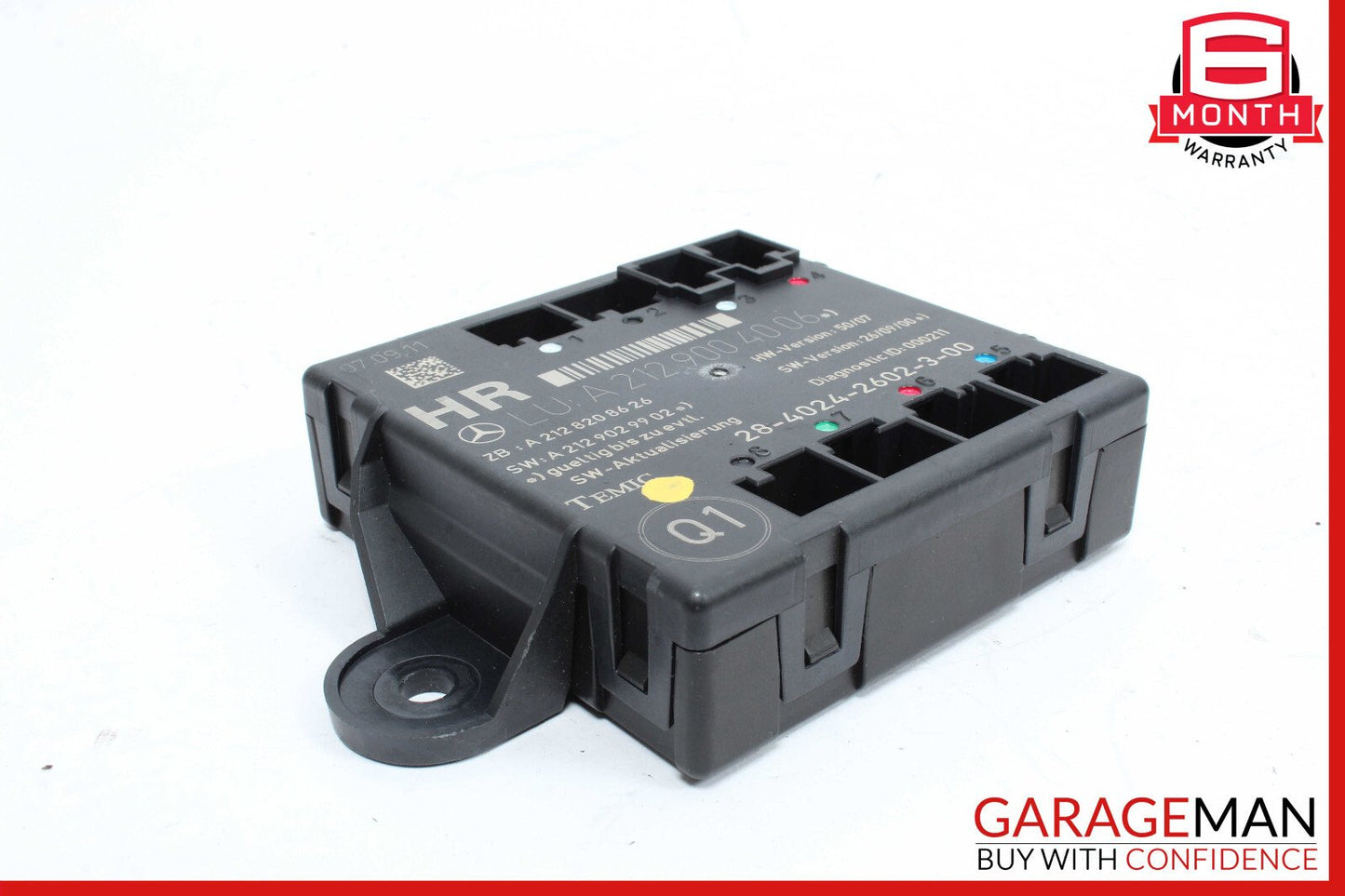 08-18 Mercedes W204 C250 Rear Right Side Door Control Module 2129004006 OEM