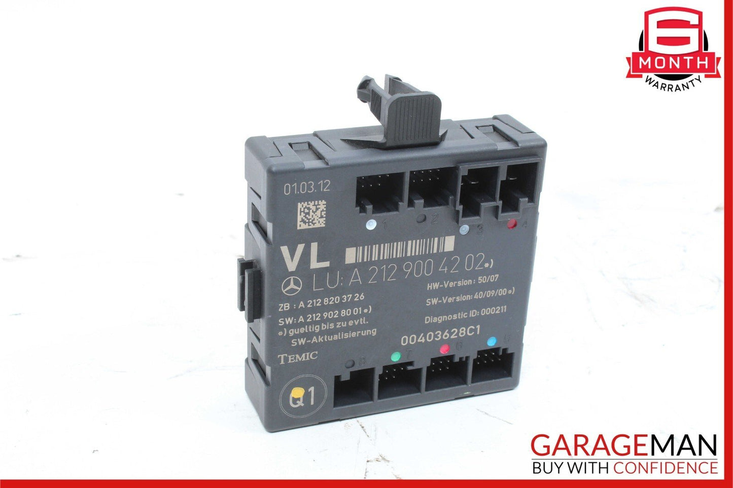 08-14 Mercedes W204 C250 C300 Front Left Driver Side Door Controller Module