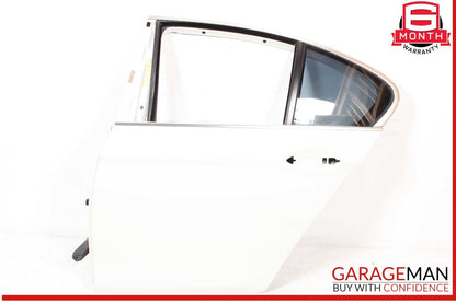 11-16 BMW 528i 535i 550i Rear Left Driver Side Door Shell Panel White OEM