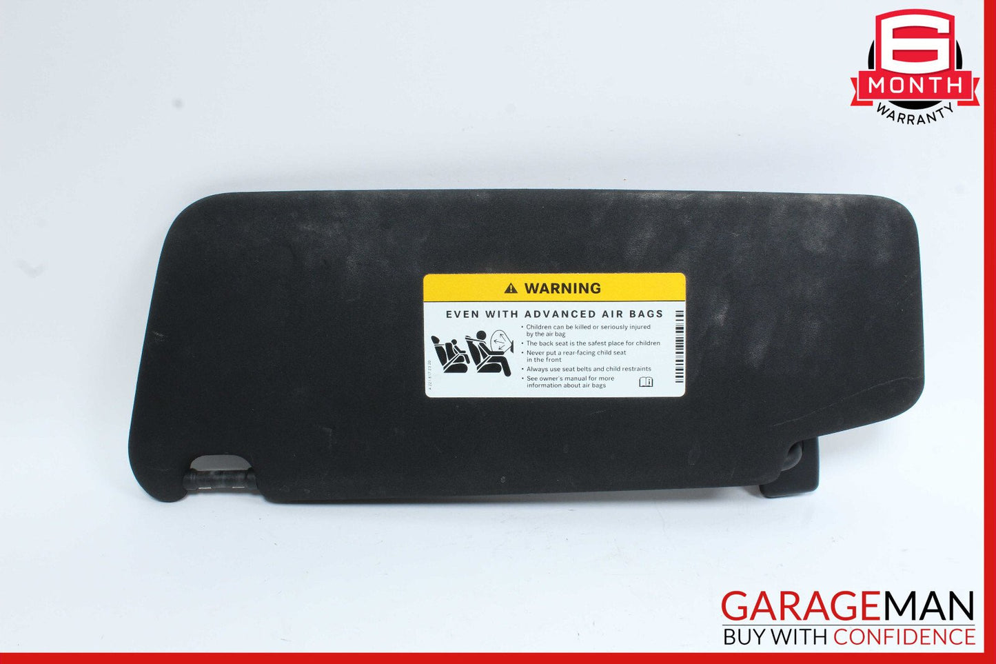 08-15 Mercedes W204 C250 C350 Right Side Sun Visor Shade Sunvisor Black OEM