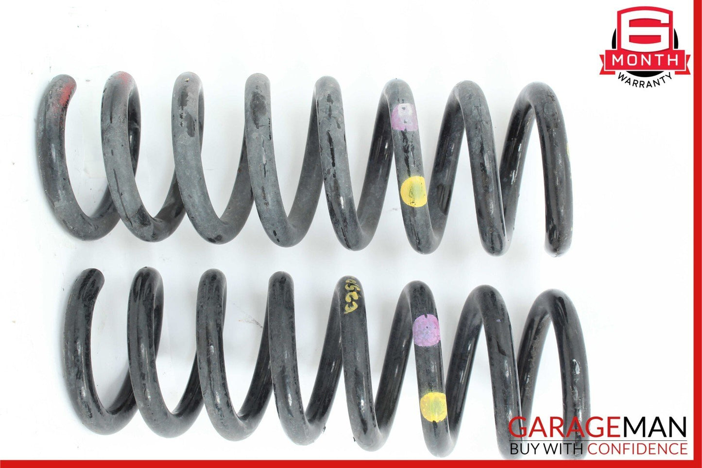 08-14 Mercedes W204 C250 Rear Left & Right Shock Absorber Coil Springs Set of 2