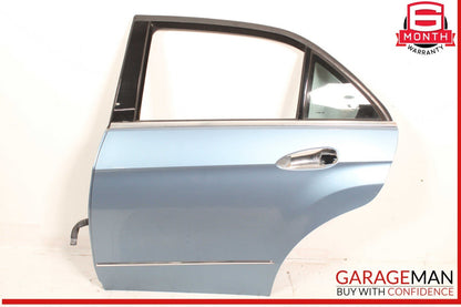10-16 Mercedes W212 E350 E63 AMG Sedan Rear Left Side Door Shell Silver OEM