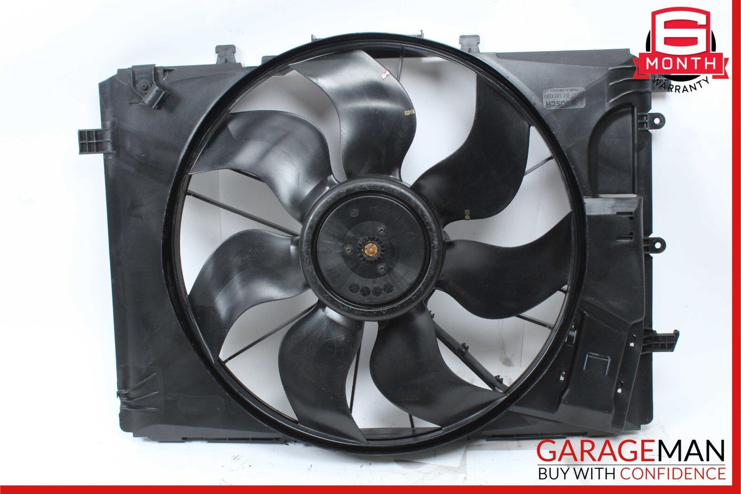 08-18 Mercedes C300 C250 E350 Engine Radiator Cooling Fan Shroud Motor Assembly
