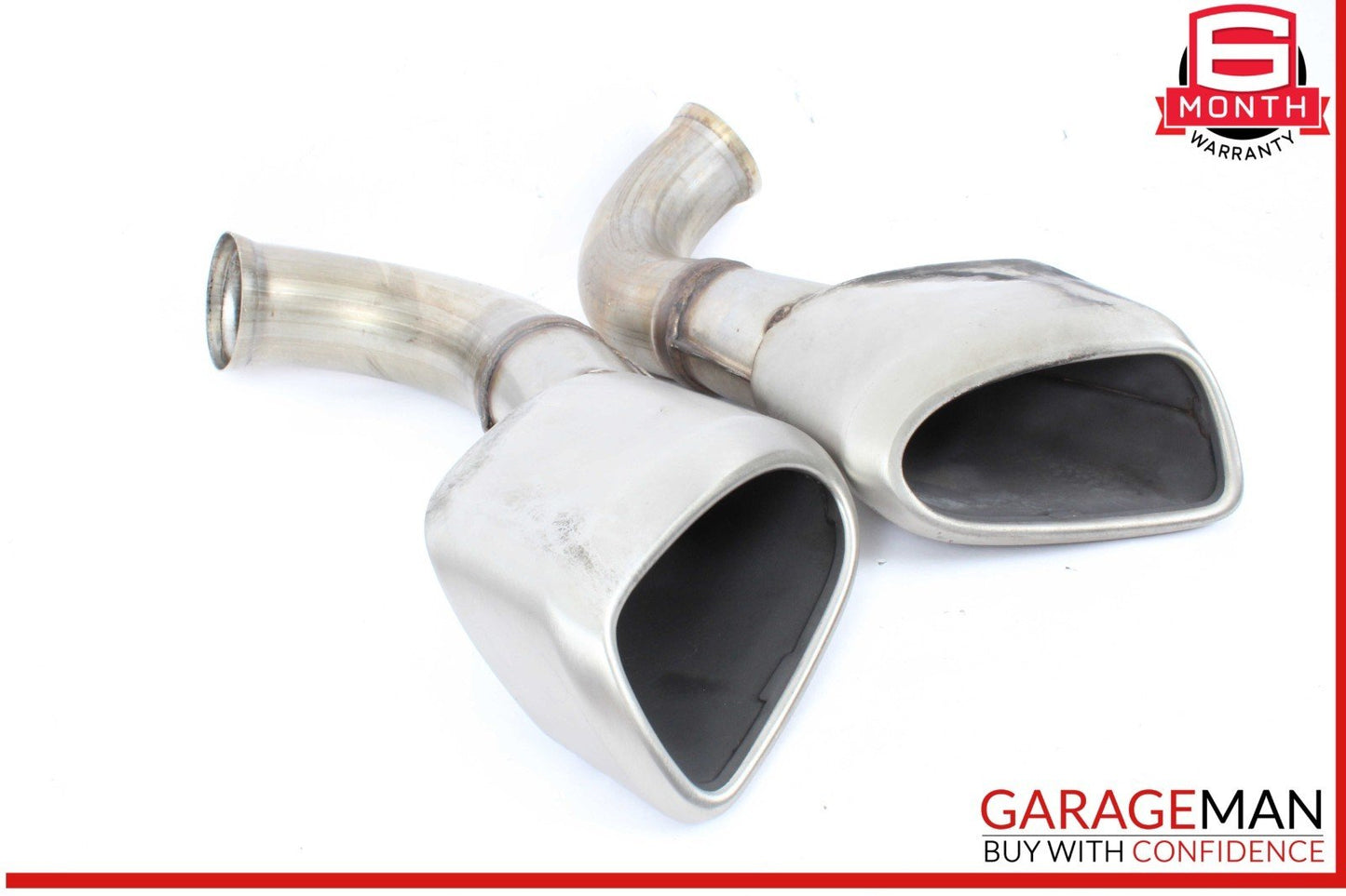 08-10 Porsche Cayenne 957 Rear Left and Right Side Exhaust Tail Pipe Tip OEM