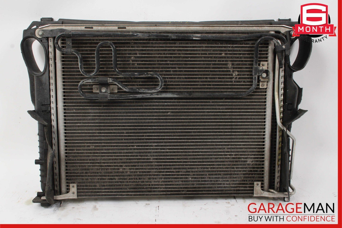 00-06 Mercedes S430 CL500 Engine Radiator AC A/C Condenser Oil Cooling Assy