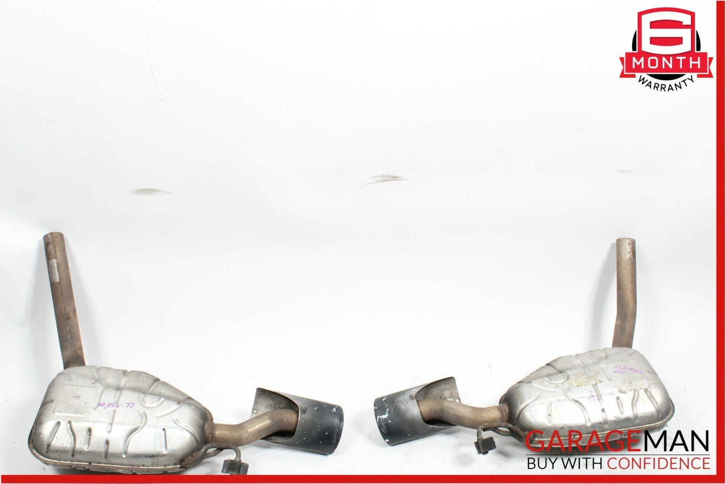06-08 Mercedes W219 CLS500 CLS550 AMG Rear Right & Left Exhaust Muffler Mufflers